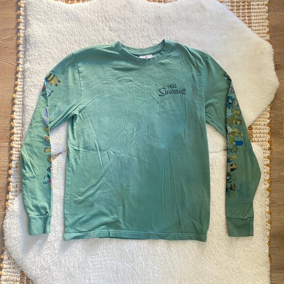 Simpsons x H&M Long Sleeve T-Shirt – Characters on Both Sleeves – Size Small - Picture 1 of 13